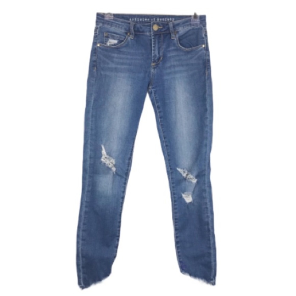 Articles of Society distressed crop skinny jeans